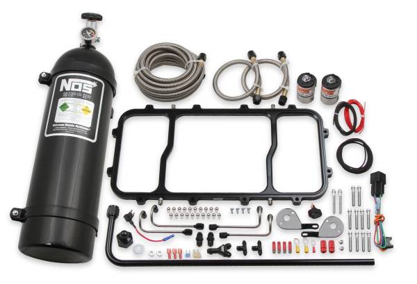 NOS - BHHV 05501BNOS NOS Dry Nitrous Plate System for Holley LS Hi Ram Intake Manifold - Black