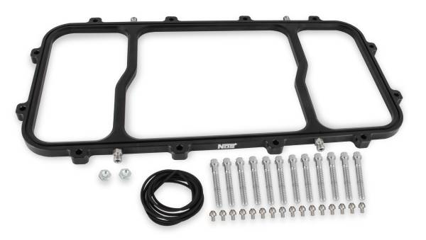 NOS - BHHV 12535BNOS NOS Dry Nitrous Plate for Holley LS Hi-Ram EFI Intake Manifolds-Black
