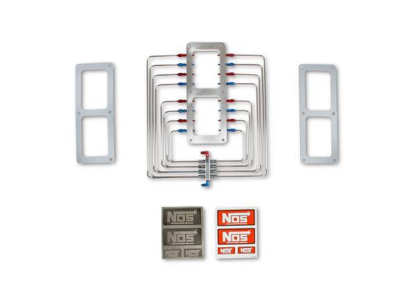 NOS - BHHV 13350-CNOS NOS Blower Injector Plate, Polished Finish, Red & Blue Plumbing