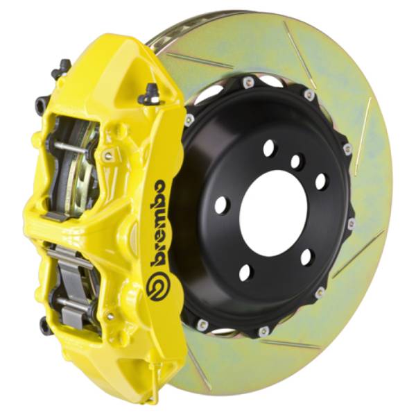Brembo - Brembo 1M2.9059A5 Brembo 84-87 Testarossa Front GT BBK 6 Piston Cast 380x32 2pc Rotor Slotted Type-1- Yellow