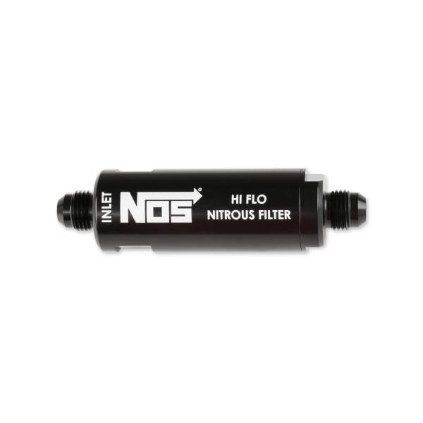 NOS - BHHV 15556NOS NOS In-Line Hi-Flow Nitrous Filter, 6AN - Black