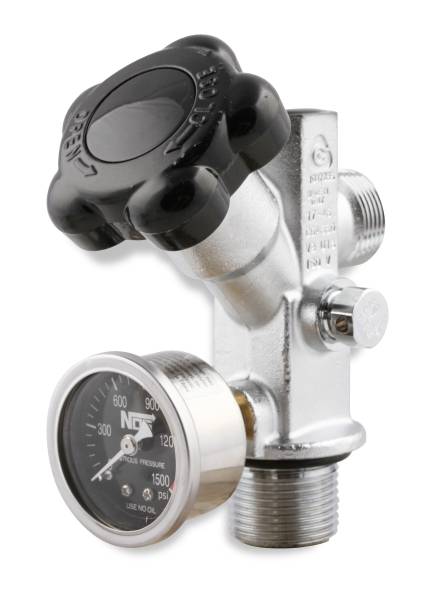 NOS - BHHV 16137BNOS NOS Super Hi-Flo Bottle Valve with Black Face Gauge