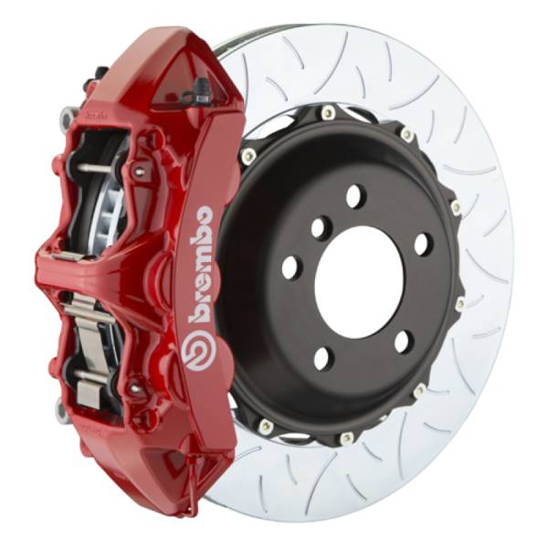 Brembo - Brembo 1M3.9003A2 Brembo 05-13 Corvette Front GT BBK 6 Piston Cast 380x32 2pc Rotor Slotted Type3-Red
