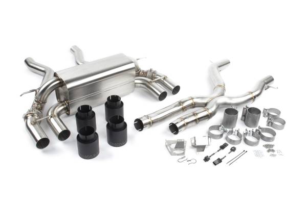 Dinan - GFBV D660-0082-BLK Dinan Free Flow Axle-Back Exhaust & X-Pipe - 2019-2021 BMW M2C - Fits 2019-2021 BMW M2
