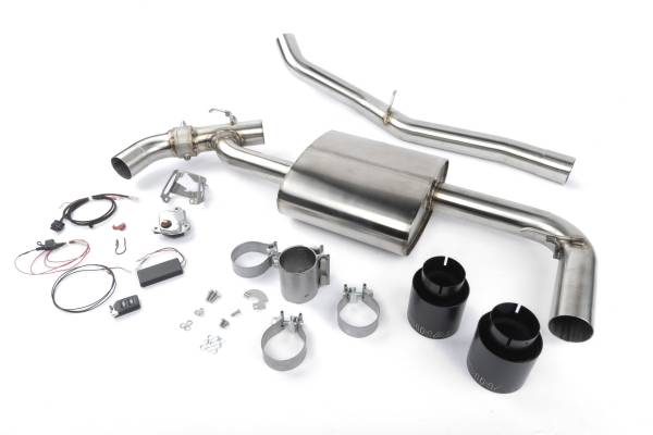 Dinan - GFBV D660-0084-BLK Dinan Valved Axle-Back Exhaust - 2017-2024 MINI C'man S ALL4 - Fits 2017-2024 Mini Cooper Clubman, Cooper Countryman