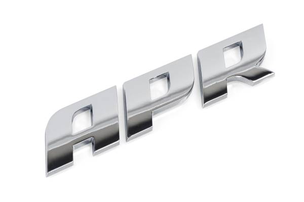 APR - HJQF A1000006 APR Badge - Polished Silver - Fits select 1983-2027 Audi, Volkswagen applications