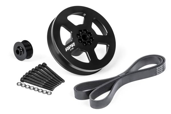 APR - HJQF MS100184 APR Supercharger Drive and Crank Pulley with Belt - Press on - 3.0 TFSI - Fits select 2009-2018 Audi models