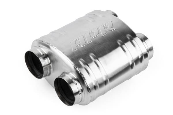 APR - HJQF MUH0011 APR Premium Sound Absorption Muffler - Dual 70mm (2.75")