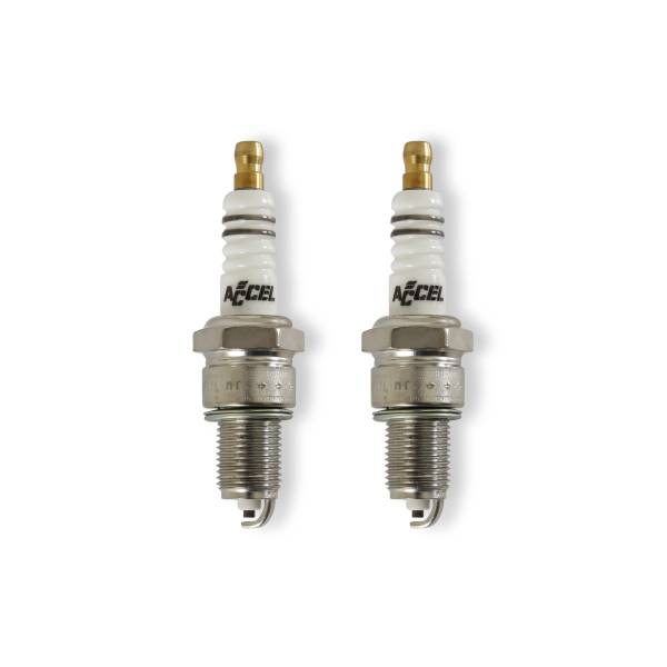 ACCEL - ACCEL 2410A Spark Plugs - Copper Core - Evolution - .040" gap - 2 Pack