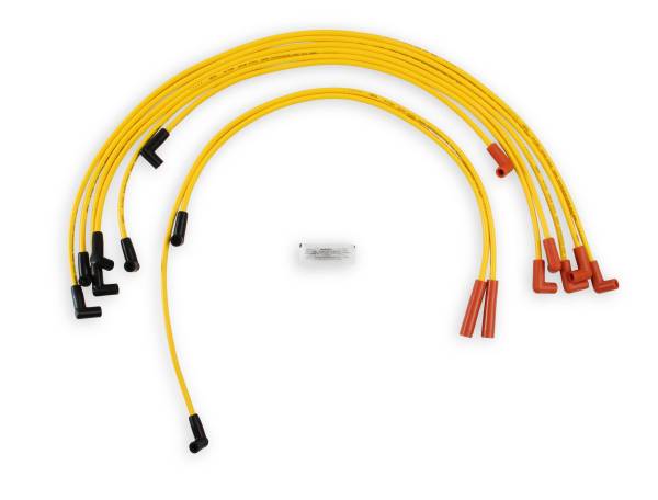 ACCEL - ACCEL 4049 Spark Plug Wire Set- 8mm- Super Stock- Graphite Core- HEI Style Boots- Yellow