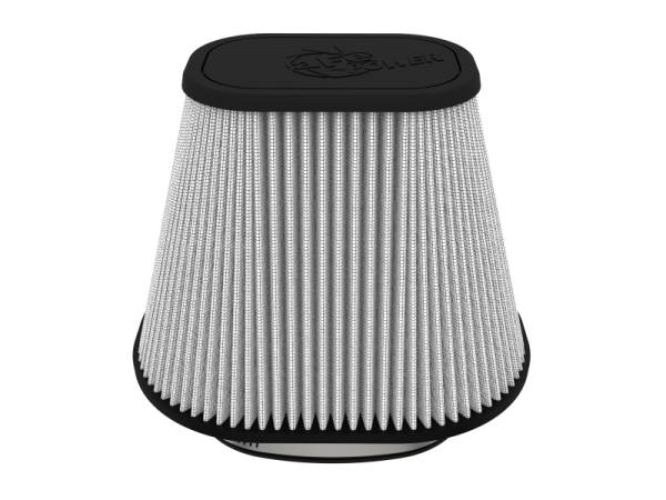 aFe - aFe 21-90120 aFe Track Series Intake Pro DRY S Air Filter (6-1/8x4-1/8)IN F x(9-1/4x7-1/4)IN B x(6x4)IN Tx7-1/8IN