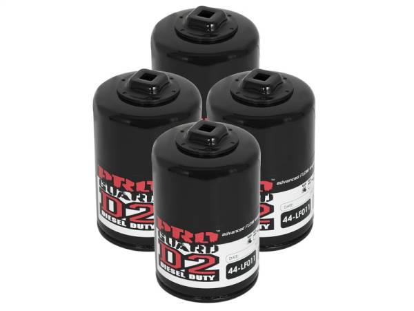 aFe - aFe 44-LF011-MB aFe Pro GUARD D2 Oil Filter 99-05 GM Gas Trucks V8 4.8L/5.3L/6.0L (4 Pack)