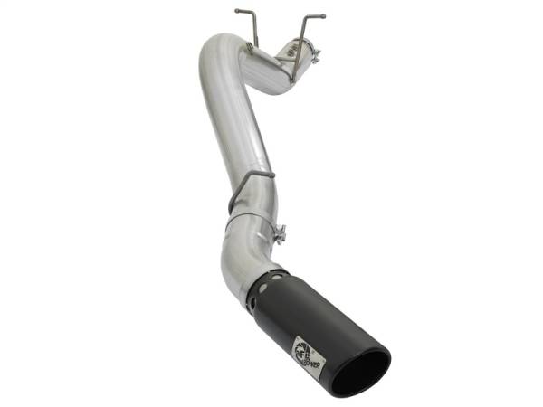 aFe - aFe 49-04085-B aFe ATLAS 5in DPF-Back Aluminized Steel Exhaust System GM Diesel Trucks 2017 V8 6.6L (td) L5P