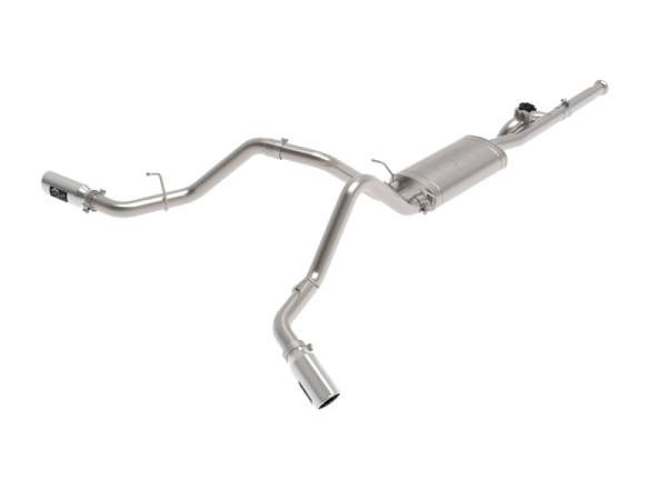 aFe - aFe 49-34131-P aFe Gemini XV Cat-Back Exhaust System GM Trucks 09-18 V6-4.3/V8-4.8/5.3L- Cut-Out Polished