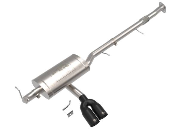 aFe - aFe 49-34142-B AFE 23-24 L4 GM Colorado/Canyon Rebel Series 3 IN 304 Stainless Steel Cat-Back System w/Black Tip