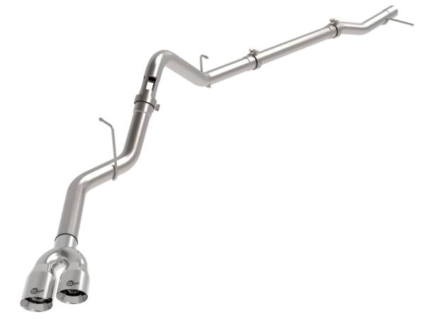 aFe - aFe 49-34145-P aFe Rebel XD Series 3 IN 304 Stainless Steel DPF-Back Exhaust w/Dual Polished Tips
