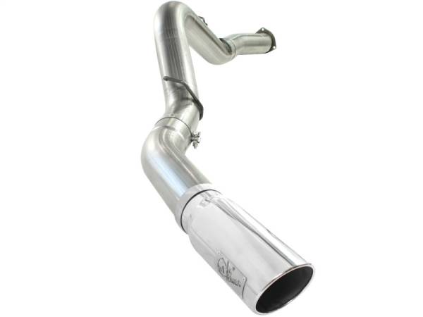 aFe - aFe 49-44040-P aFe MACHForce XP Exhaust 5in DPF-Polished, GM Diesel Trucks 07.5-10 V8-6.6L 9(td) LMM