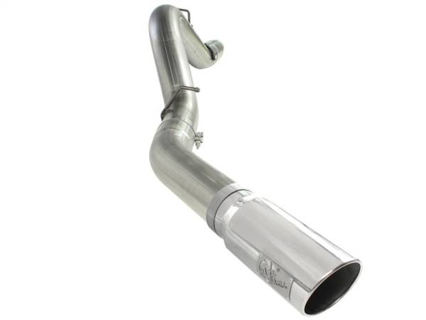 aFe - aFe 49-44041-P aFe MACHForce XP Exhaust 5in DPF-Back SS 11-13 GM Diesel Trucks V8-6.6L (td) (LML) (Pol Tip)
