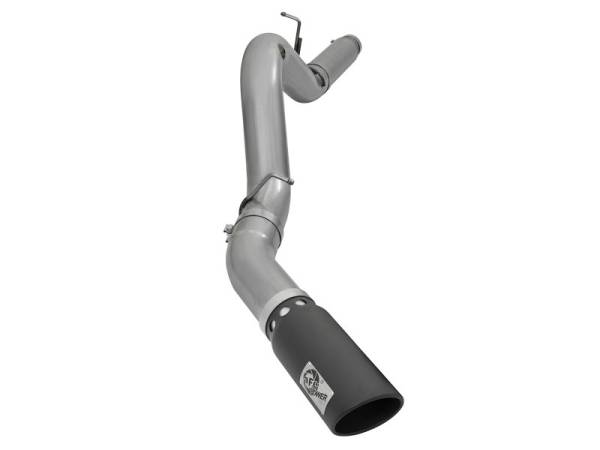 aFe - aFe 49-44081-B aFe LARGE Bore HD 5in Exhausts DPF-Back SS w/ Black Tips 16-17 GM Diesel Truck V8-6.6L (td) LML/L5P