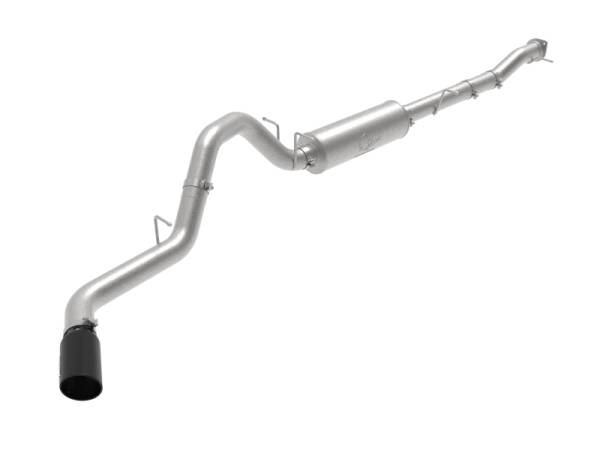 aFe - aFe 49-44123-B aFe Apollo GT Series 4in 409SS Cat-Back 20-21 GM 2500/3500HD V8-6.6L L8T - Black Tip