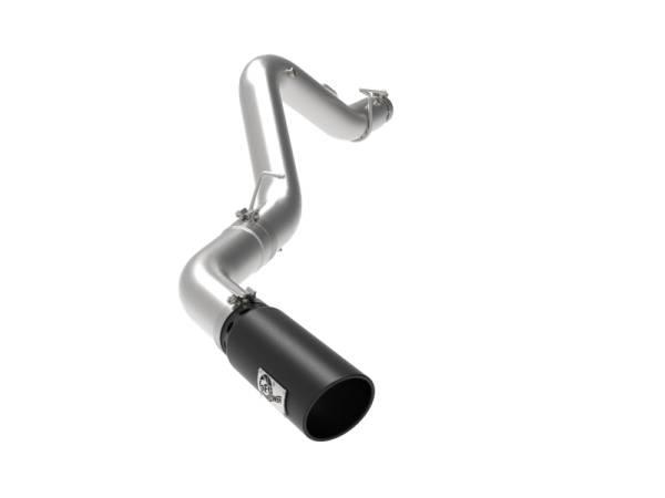aFe - aFe 49-44125-B aFe Large Bore-HD 5 IN 409 SS DPF-Back Exhaust System w/Black Tip 20-21 GM Truck V8-6.6L
