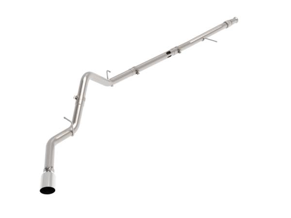 aFe - aFe 49-44128-P aFe Large Bore-HD 3in 409SS DPF-Back 20-21 GM Trucks L6-3.0L (td) LM2 - Polished Tip