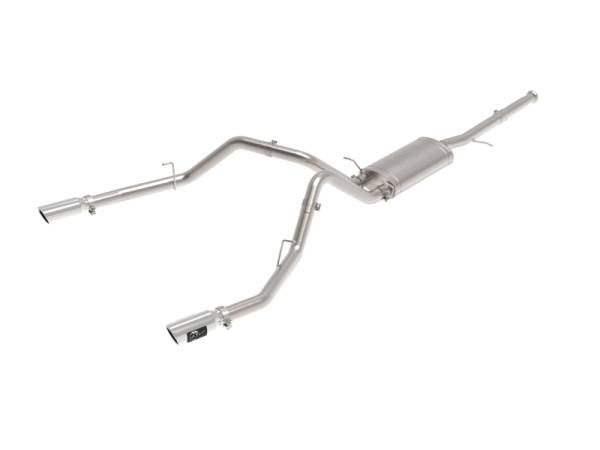 aFe - aFe 49-44135-P aFe Apollo GT Series Cat-Back Exhaust GM Trucks 09-18 V6-4.3L/V8-4.8/5.3L-Dual Rear Exit Polish Tips