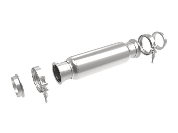 aFe - aFe 49M10006 aFe MACH Force-Xp Resonator 3 IN Inlet/Outlet x 4 IN Dia. x 12 IN Body x 16 IN Overall Length