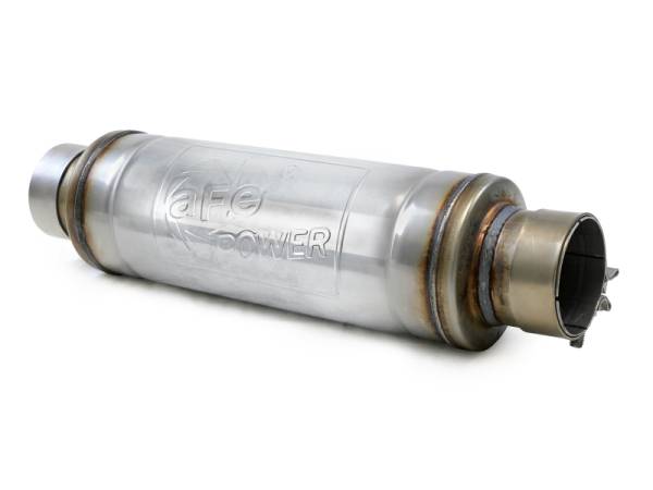 aFe - aFe 49M30059 aFe MACH Force-Xp Muffler 3 IN ID Center/Center x 5 IN Dia. x 19 IN Overall Length - Round Body