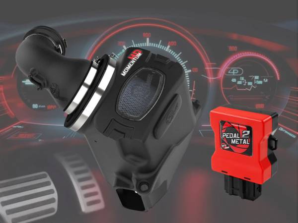 aFe - aFe 50-70121TBP aFe 20-26 GM Trucks/SUV L6-3.0L (td) Power Pack Stage 3 - Momentum Intake & P2M Throttle Enhancer