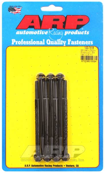 ARP - ARP 100-7518 ARP Merlin block, Brodix head BB hex valve cover bolt kit