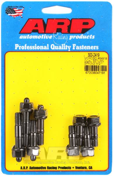 ARP - ARP 300-2419 ARP Moroso 64919 dual return spring w/2in spacer plate pro series carb stud kit