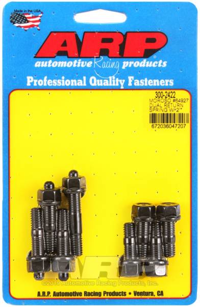 ARP - ARP 300-2422 ARP Moroso 64927 dual return spring w/2in spacer plate pro series carb stud kit