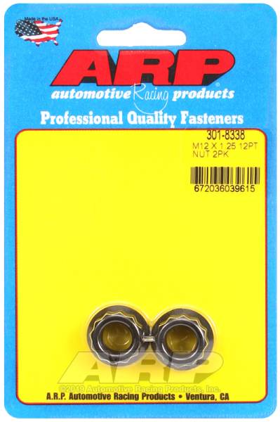 ARP - ARP 301-8338 ARP M12 X 1.25 12pt nut kit