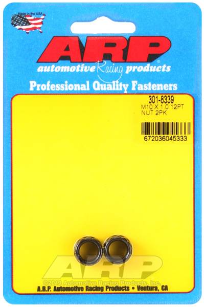 ARP - ARP 301-8339 ARP M10 X 1.00 12pt nut kit