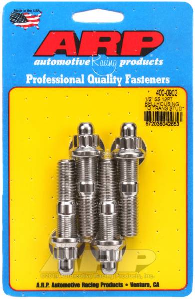 ARP - ARP 400-0902 ARP 1/2in SS 12pt bellhousing to trans stud kit