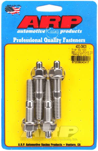 ARP - ARP 400-0903 ARP 7/16in SS hex bellhousing to trans stud kit