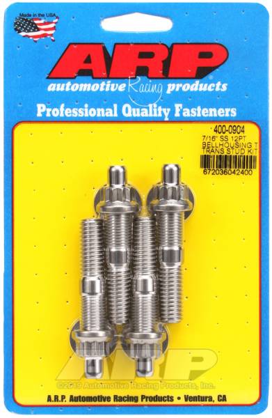 ARP - ARP 400-0904 ARP 7/16in SS 12pt bellhousing to trans stud kit