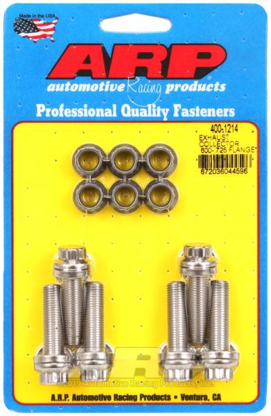 ARP - ARP 400-1214 ARP Exhaust collector .600-.725 flange bolt kit