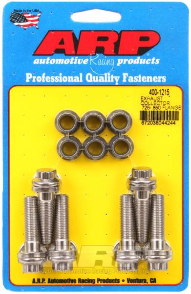 ARP - ARP 400-1215 ARP Exhaust collector .725-.850 flange bolt kit