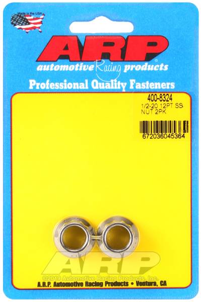 ARP - ARP 400-8324 ARP 1/2-20 SS 12pt nut kit