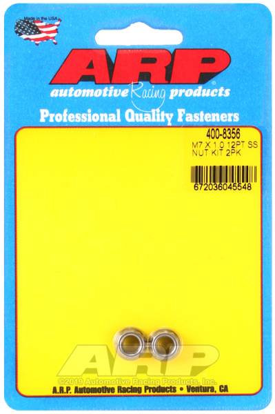 ARP - ARP 400-8356 ARP M7 X 1.00 (M9 wr) SS 12pt nut kit