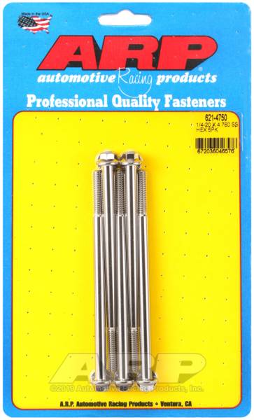 ARP - ARP 621-4750 ARP 1/4-20 x 4.750 hex SS bolts
