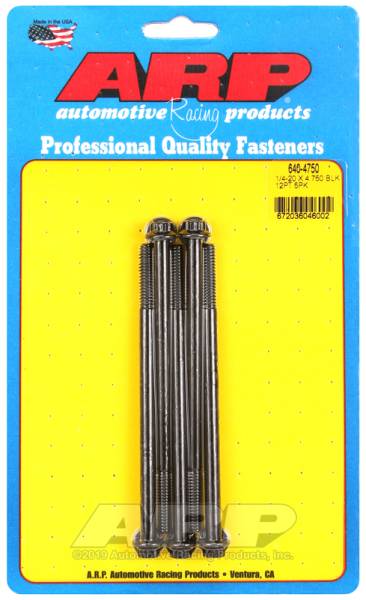 ARP - ARP 640-4750 ARP 1/4-20 x 4.750 12pt black oxide bolts