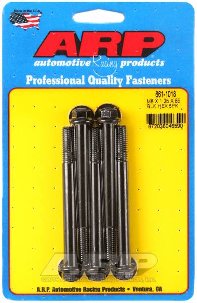 ARP - ARP 661-1018 ARP M8 x 1.25 x 85 hex black oxide bolts