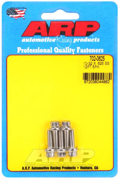 ARP - ARP 702-0625 ARP 10-32 x .625 12pt SS bolts