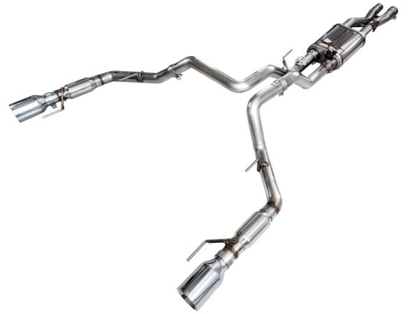 AWE Tuning - AWE Tuning 3025-32356 AWE Tuning Gen 3 Raptor SwitchPath Exhaust - Chrome Silver Tips