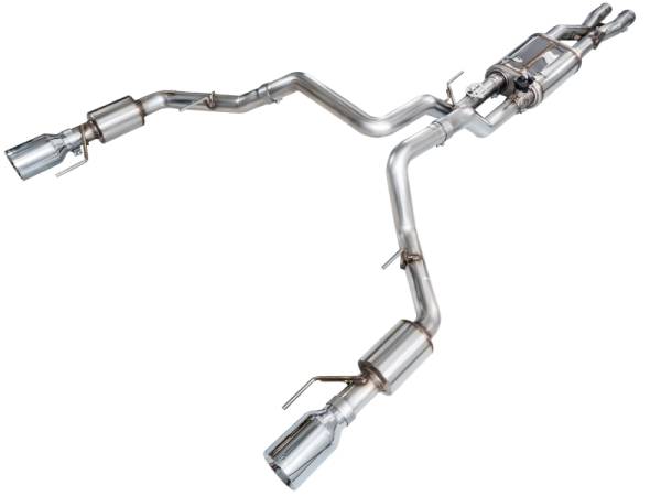 AWE Tuning - AWE Tuning 3025-32852 AWE Tuning Gen 3 Raptor R SwitchPath Exhaust - Chrome Silver Tips