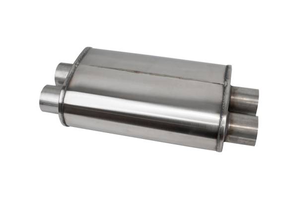 CORSA Performance - CORSA Performance CPX3030 Corsa PRO-Series Tuned 304SS Muffler 3.0in Dual Inlet/Outlet - 22.25in OAL