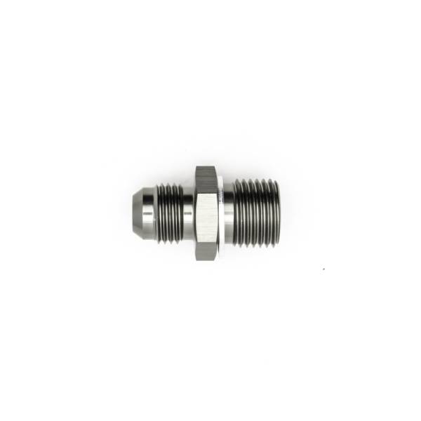 DeatschWerks - DeatschWerks 6-02-0615 DeatschWerks 6AN Male Flare to M16 X 1.5 Male Metric Adapter (Incl. Crush Washer) - Titanium
